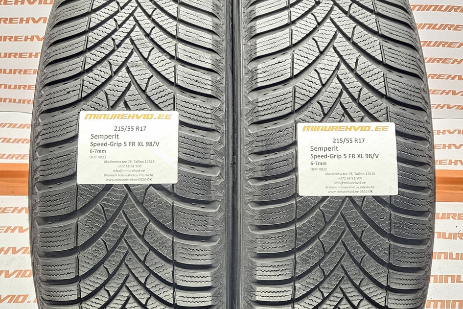 Kasutatud lamellrehv 215/55R17 Semperit Speed-Grip 5 FR XL 98/V