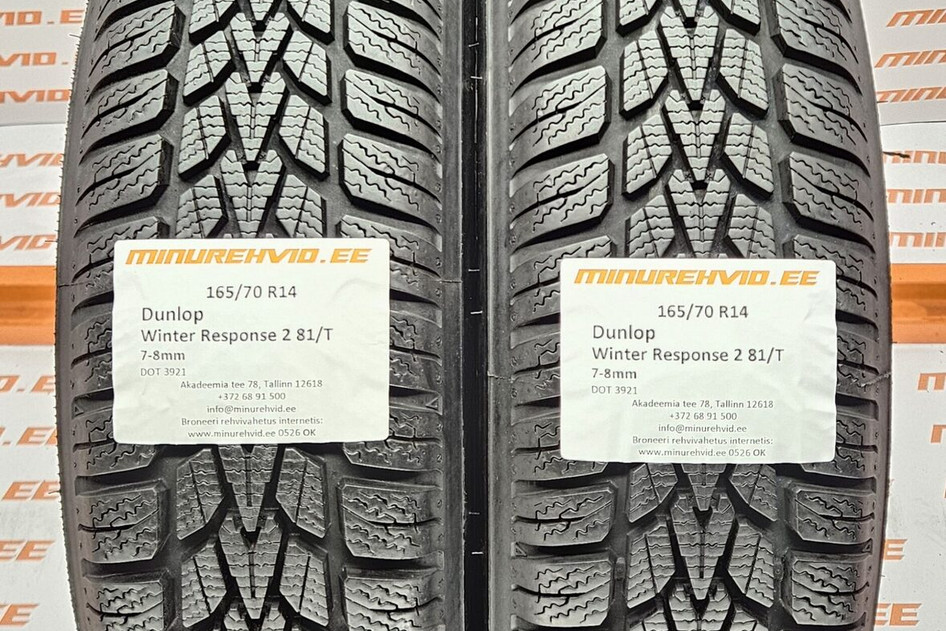 Kasutatud lamellrehv 165/70R14 Dunlop Winter Response 2 81/T