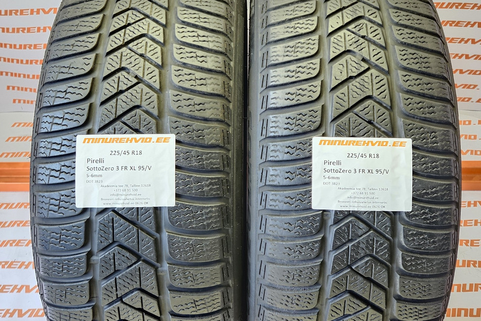 Подержанный нешипованная шина 225/45R18 Pirelli SottoZero 3 FR XL 95/V