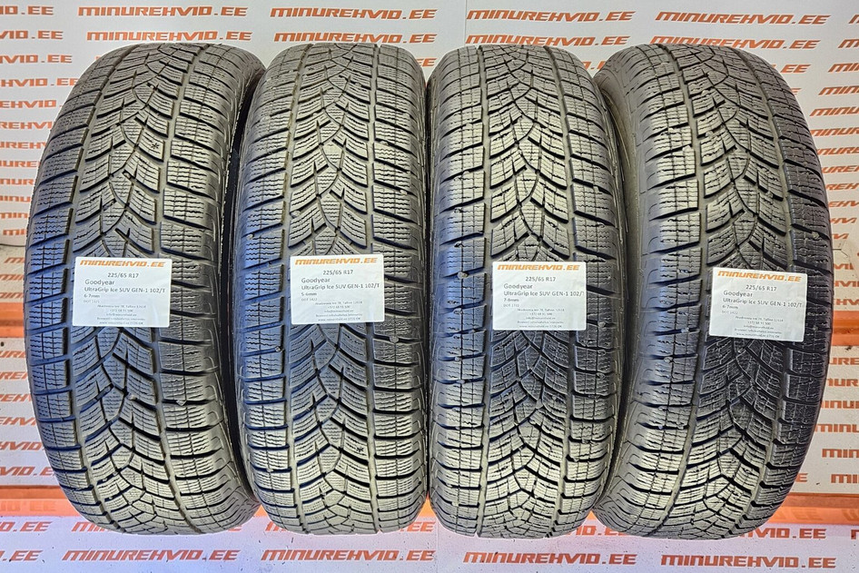 Подержанный нешипованная шина 225/65R17 GoodYear UltraGrip Ice SUV GEN-1 102/T
