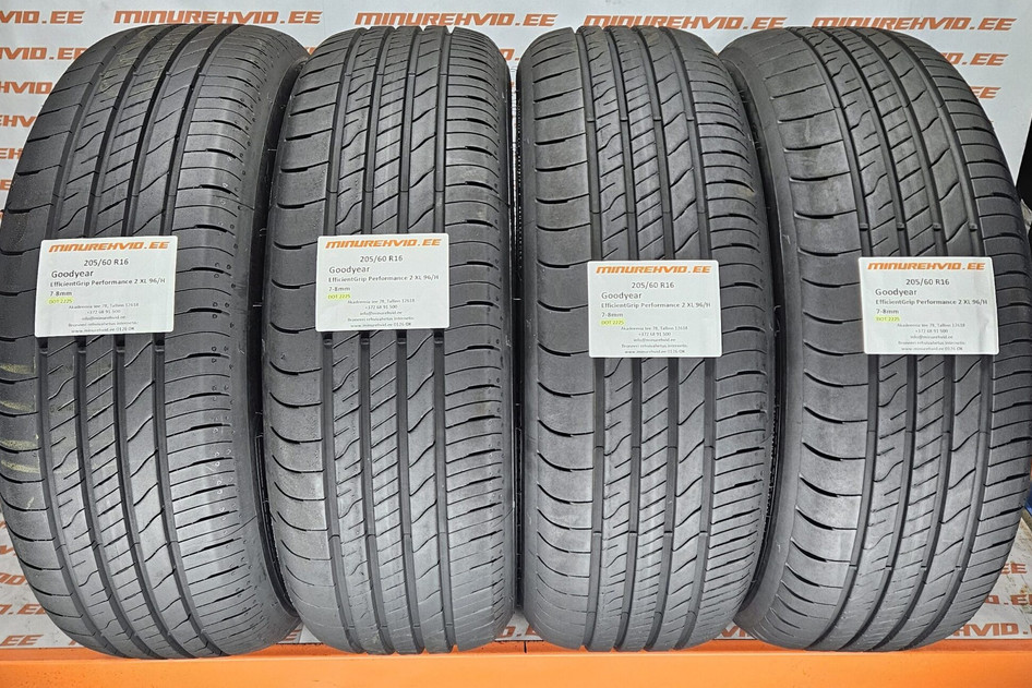 Used summer tire 205/60R16 GoodYear EfficientGrip Performance 2 XL 96/H 2225
