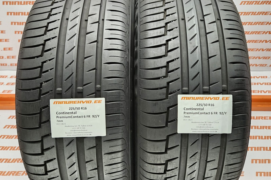 Used summer tire 225/50R16 Continental PremiumContact 6 FR  92/Y