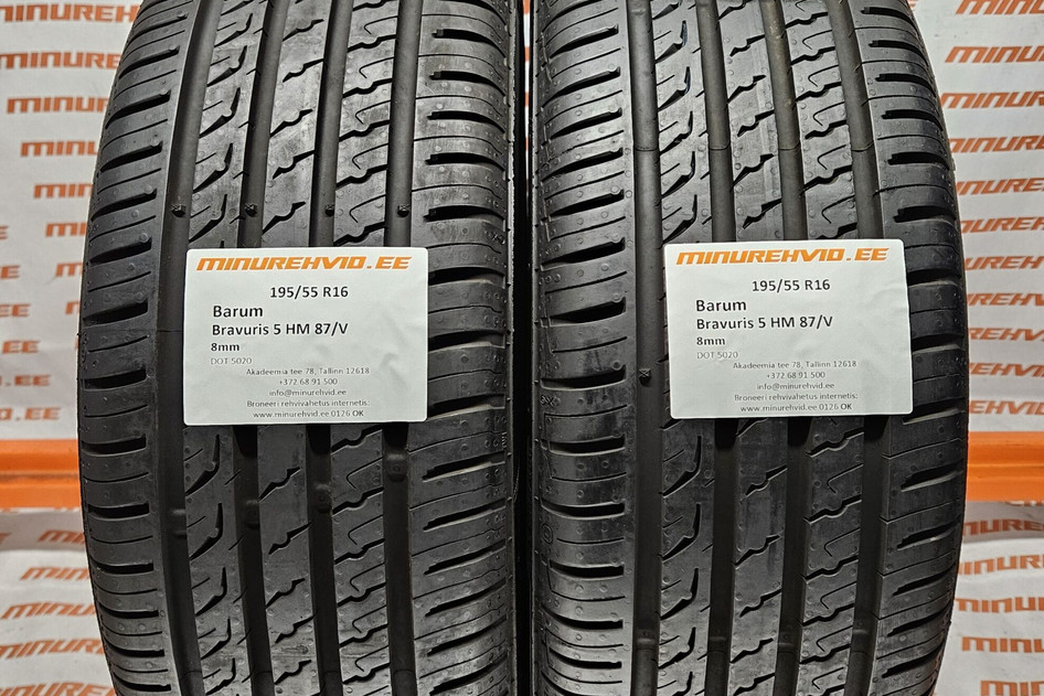 Used summer tire 195/55R16 Barum Bravuris 5 HM 87/V