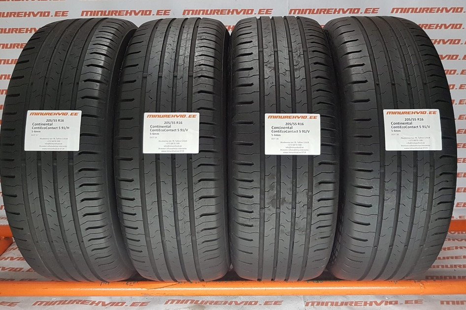 Kasutatud suverehv 205/55R16 Continental ContiEcoContact 5 91/H