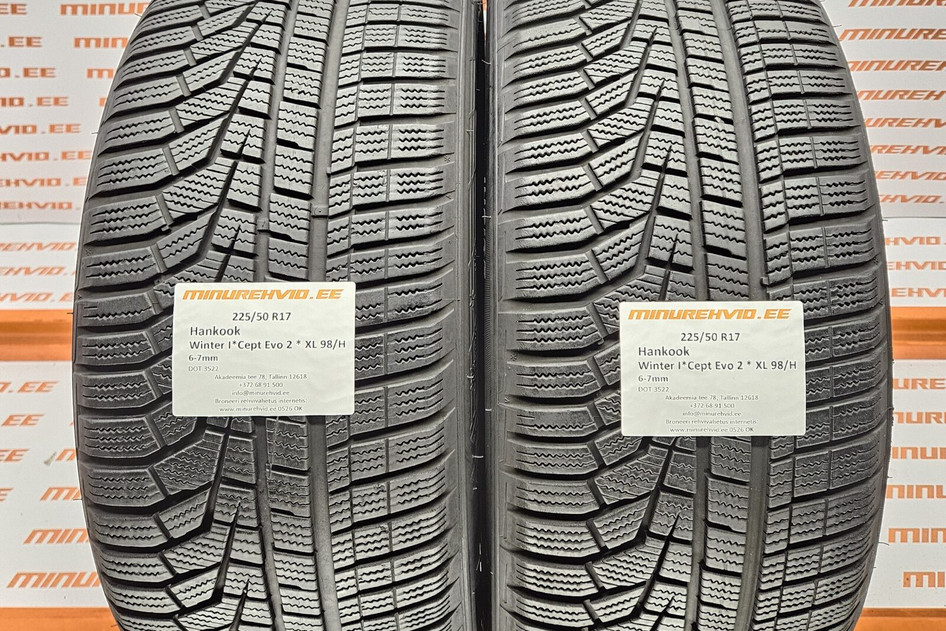 Kasutatud lamellrehv 225/50R17 Hankook Winter I*Cept Evo 2 * XL 98/H 3522