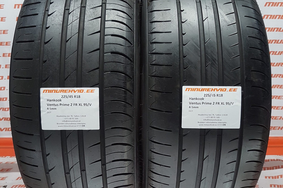 Used summer tire 225/45R18 Hankook Ventus Prime 2 FR XL 95/V