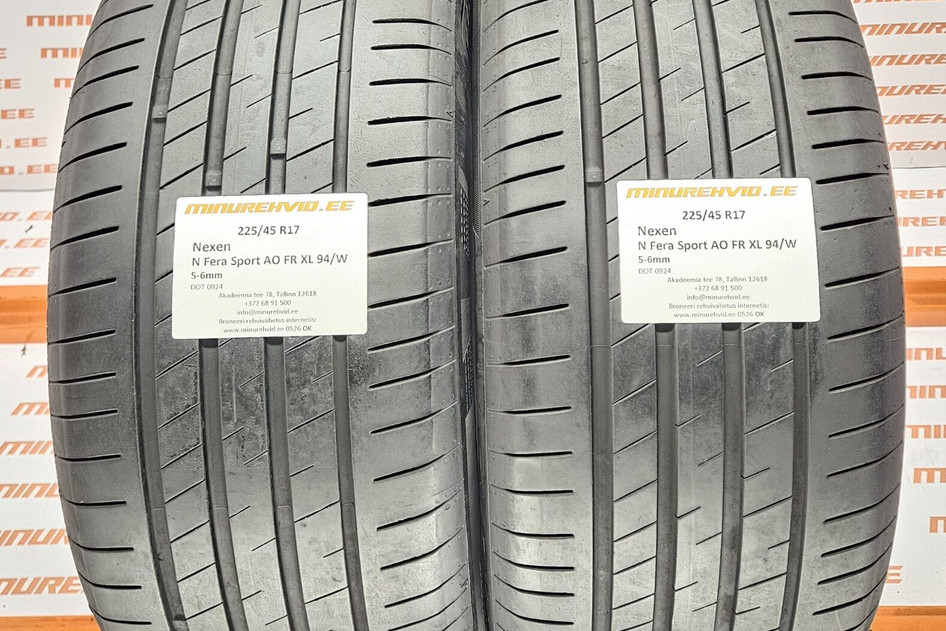 Kasutatud suverehv 225/45R17 Nexen N Fera Sport AO FR XL 94/W