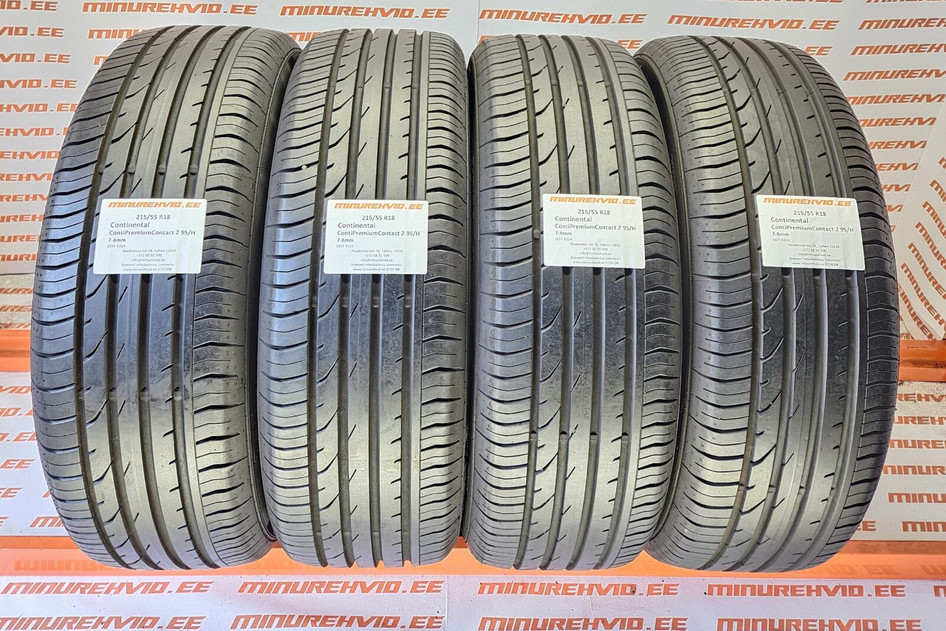 Used summer tire 215/55R18 Continental ContiPremiumContact 2 95/H 4324