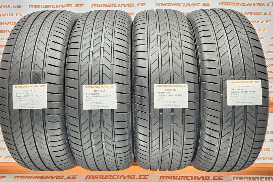 Used summer tire 205/55R17 Bridgestone Turanza 6 Enliten XL 95/V 2025