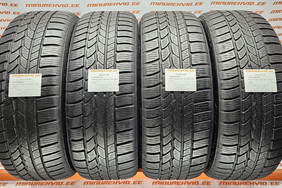 Подержанный нешипованная шина 255/55R18 Continental 4x4 WinterContact SSR * RSC FR XL 109/H
