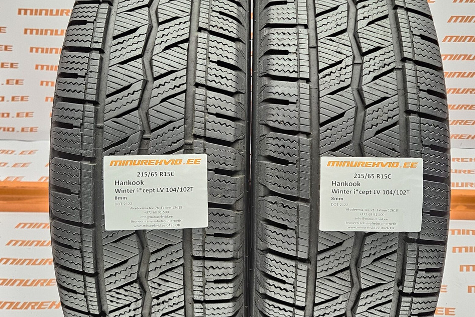 Used studless winter tire 215/65R15 Hankook Winter i*cept LV 104/102T