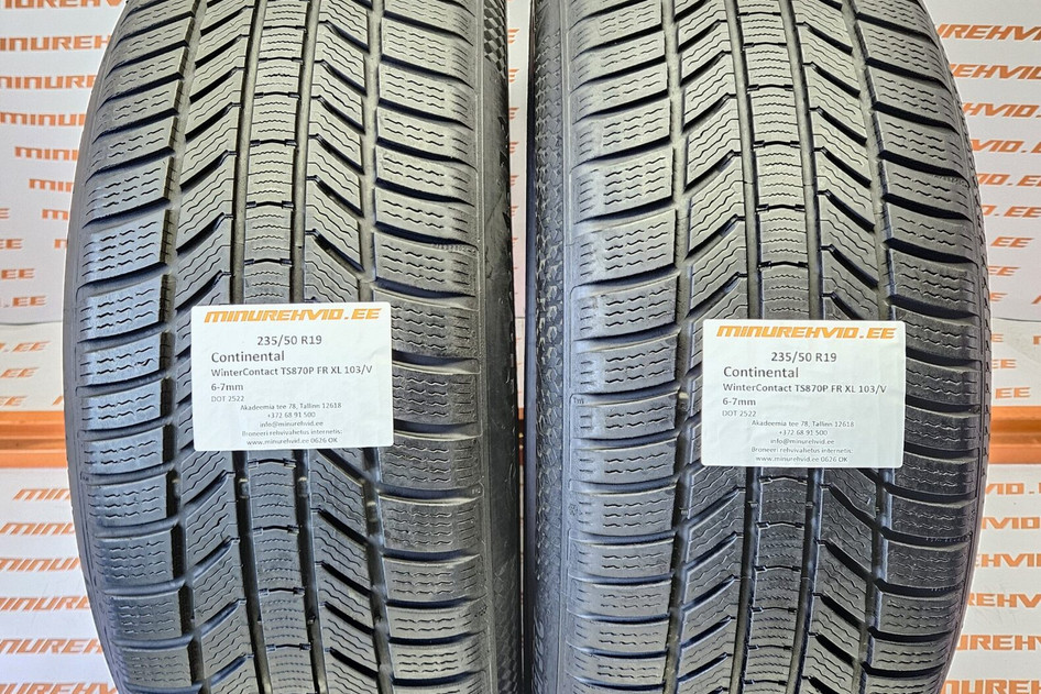 Подержанный нешипованная шина 235/50R19 Continental WinterContact TS870P FR XL 103/V