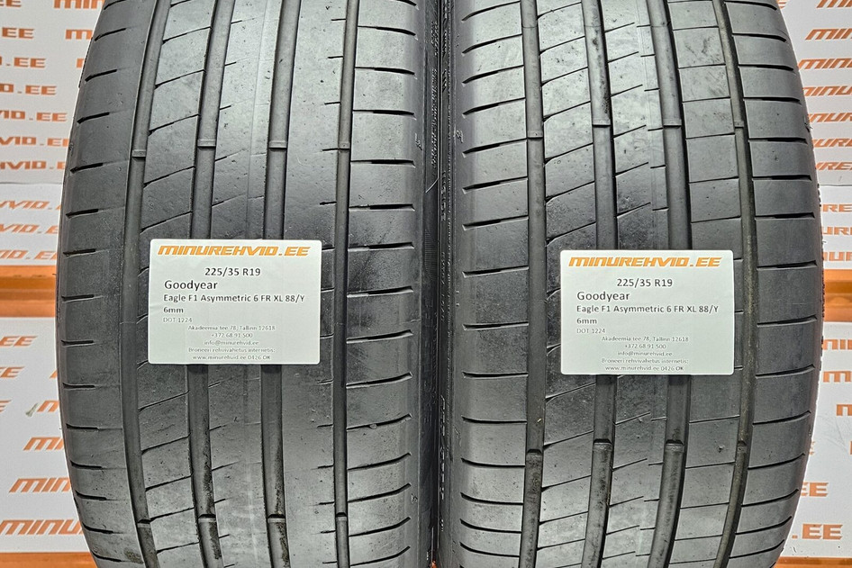 Подержанный летняя шина 225/35R19 GoodYear Eagle F1 Asymmetric 6 FR XL 88/Y