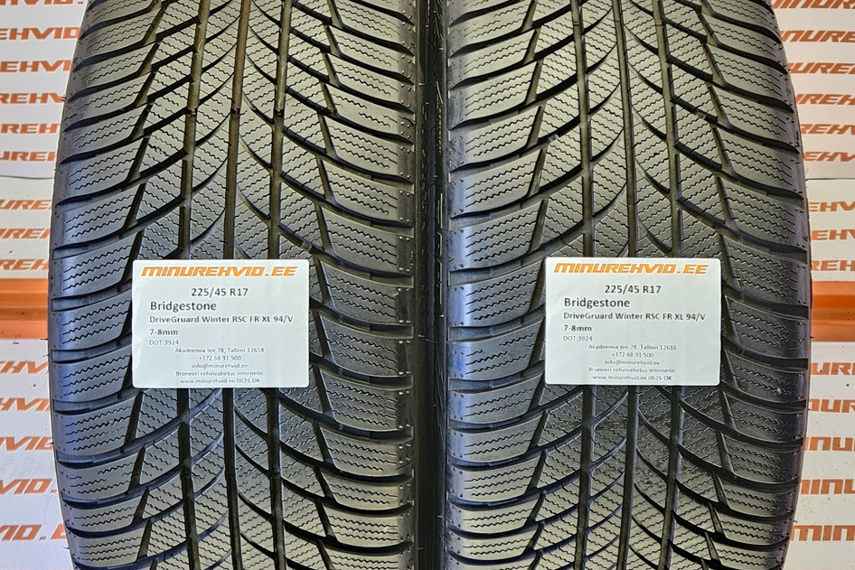 Kasutatud lamellrehv 225/45R17 Bridgestone DriveGruard Winter RSC FR XL 94/V