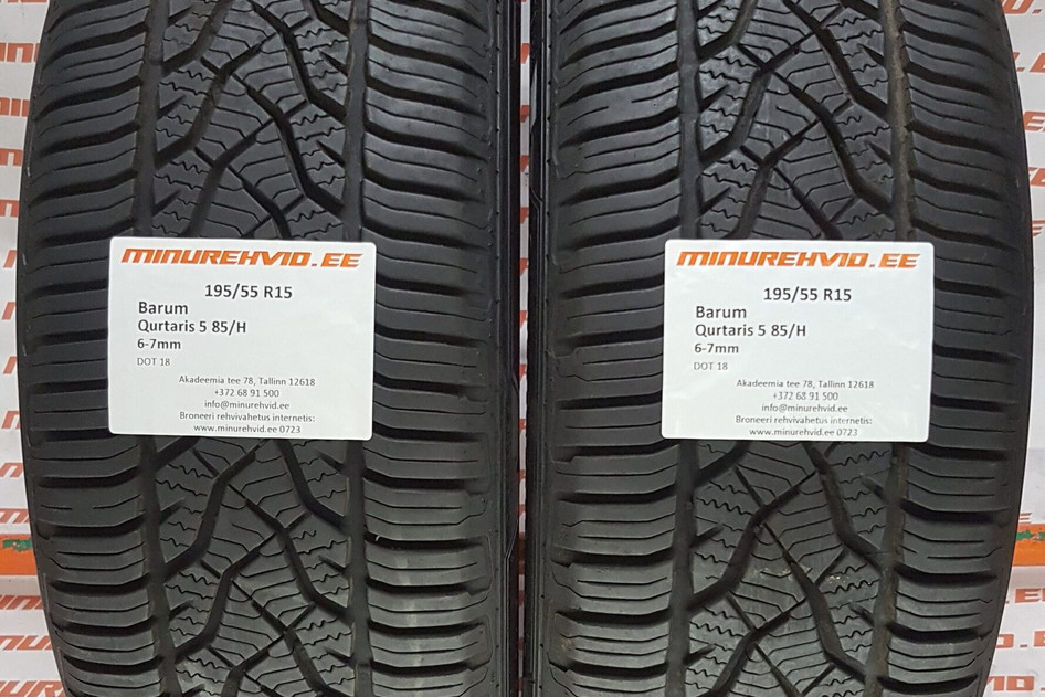 Used studless winter tire 195/55R15 Barum Quartaris 5 85/H