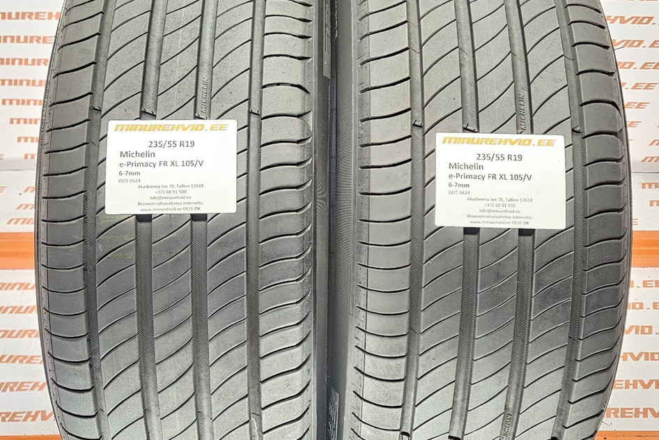 Used summer tire 235/55R19 Michelin e-Primacy FR XL 105/V 0624