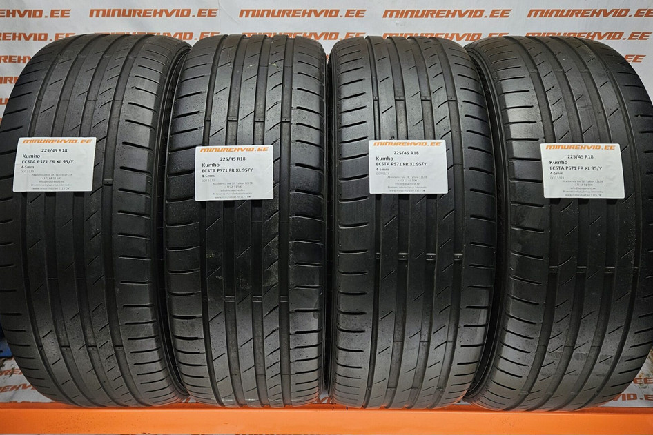 Used summer tire 225/45R18 Kumho ECSTA PS71 FR XL 95/Y
