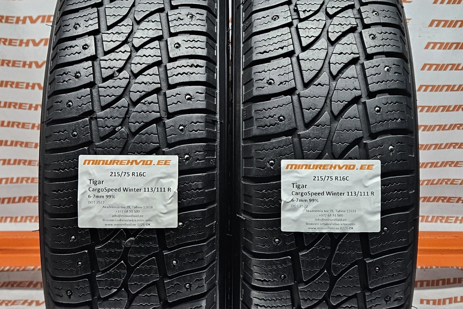 Kasutatud naastrehv 215/75R16 Tigar CargoSpeed Winter 113/111 R