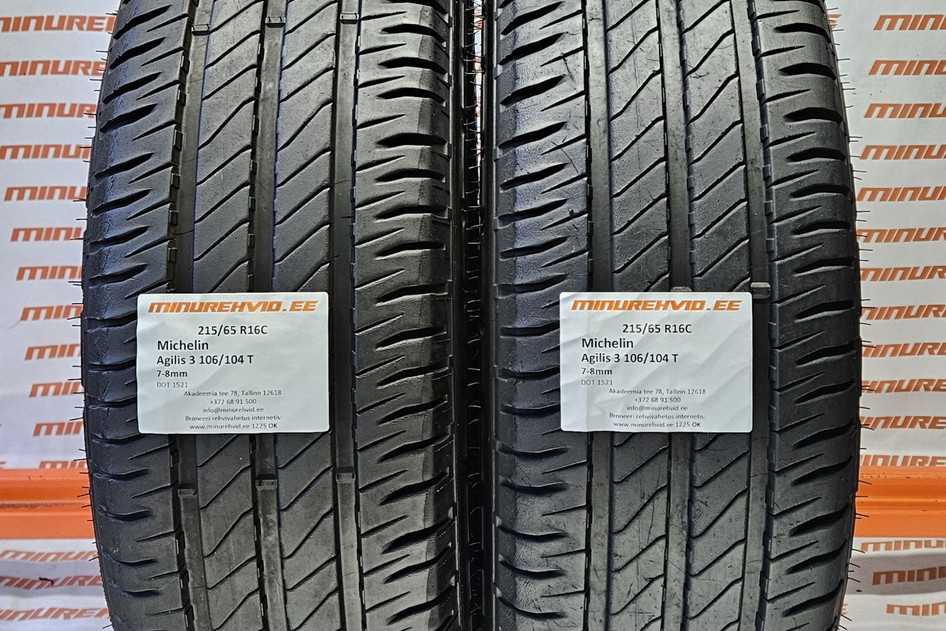 Kasutatud suverehv 215/65R16 Michelin Agilis 3 106/104 T 1521