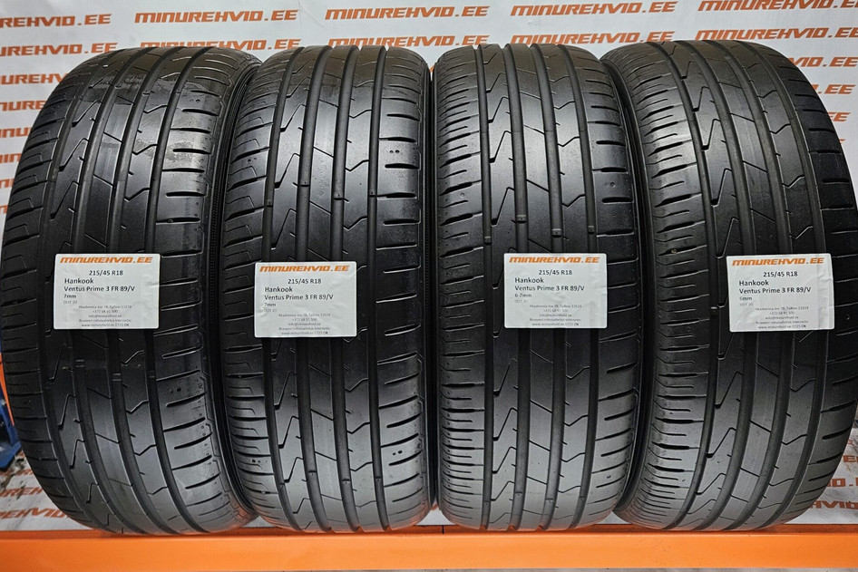 Used summer tire 215/45R18 Hankook Ventus Prime 3 FR 89/V