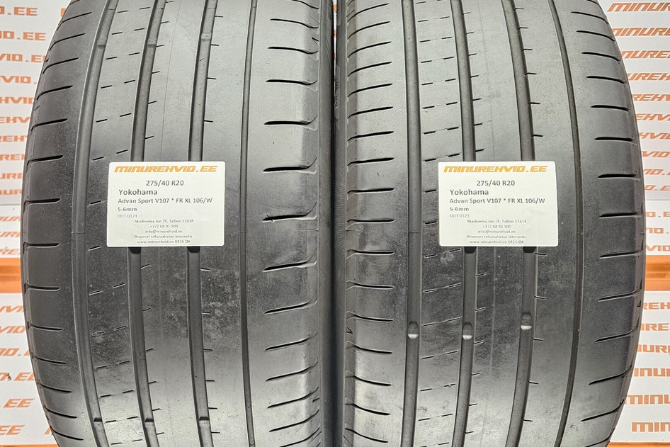 Kasutatud suverehv 275/40R20 Yokohama Advan Sport V107 * FR XL 106/W
