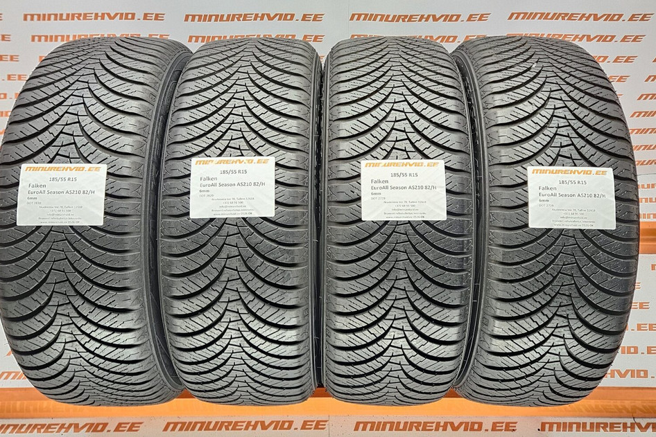 Used studless winter tire 185/55R15 Falken EuroAll Season AS210 82/H 2x2719 2x2820