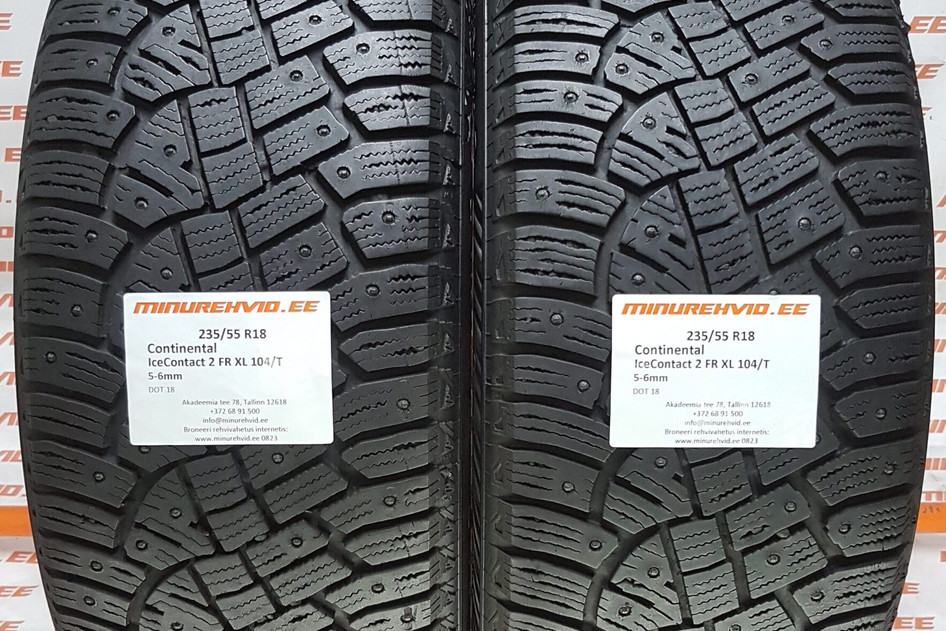 Used studded tire 235/55R18 Continental IceContact 2 FR XL 104/T