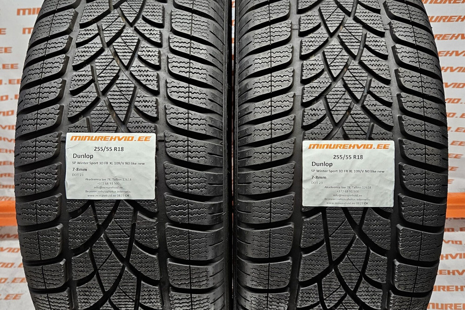 Used studless winter tire 255/55R18 Dunlop SP Winter Sport 3D FR XL 109/V N0