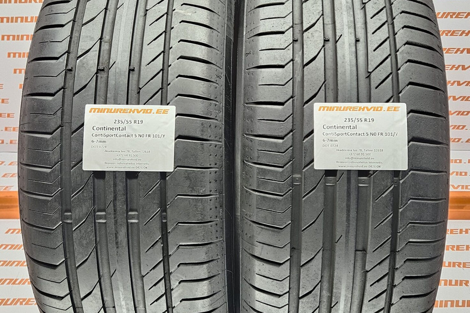 Kasutatud suverehv 235/55R19 Continental ContiSportContact 5 N0 FR 101/Y