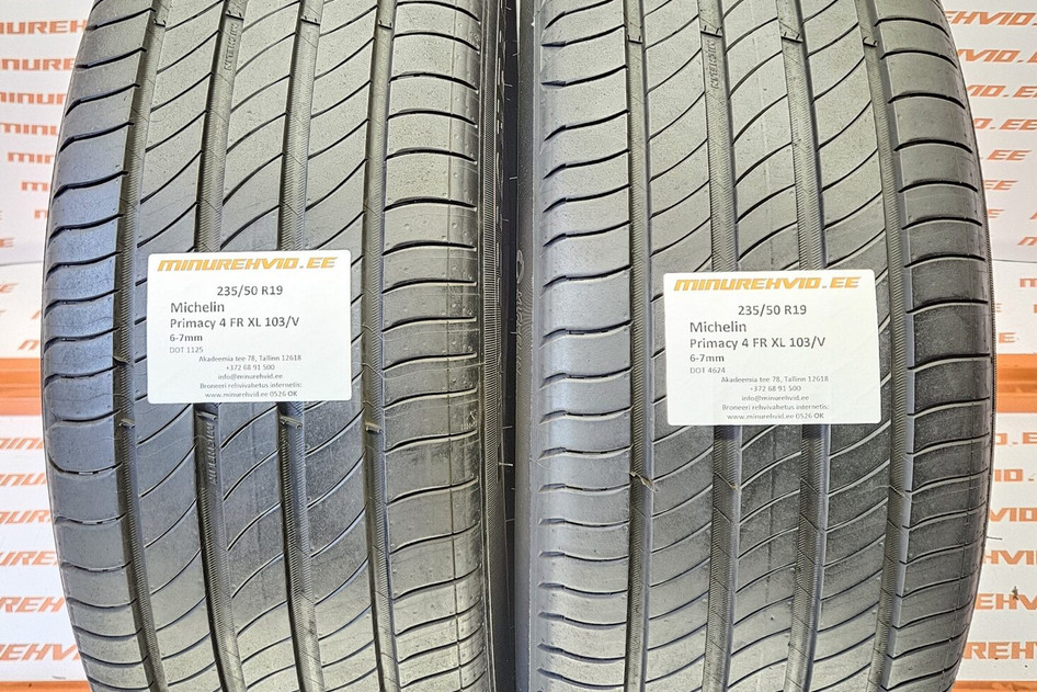 Kasutatud suverehv 235/50R19 Michelin Primacy 4 FR XL 103/V 4624+1125