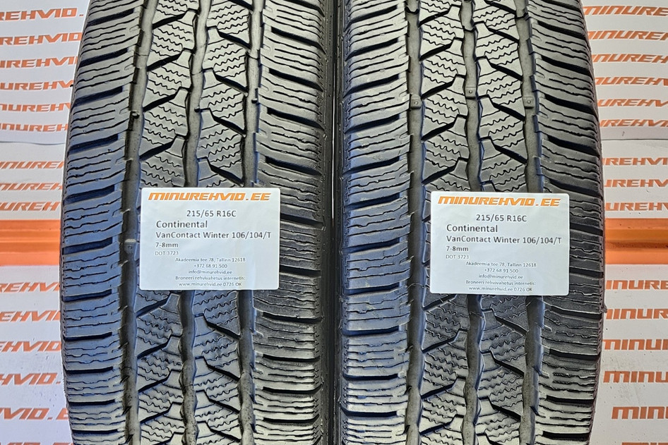 Used studless winter tire 215/65R16 Continental VanContact Winter 106/104/T 3723