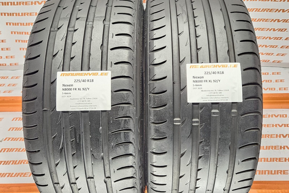 Used summer tire 225/40R18 Nexen N8000 FR XL 92/Y