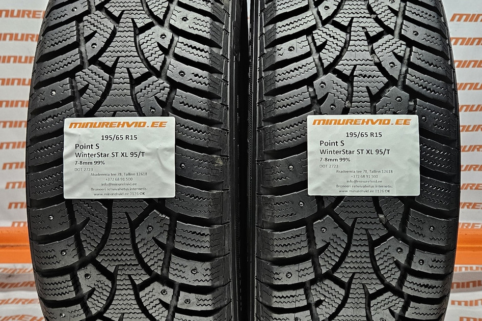 Подержанный шипованная шина 195/65R15 Point S WinterStar ST XL 95/T