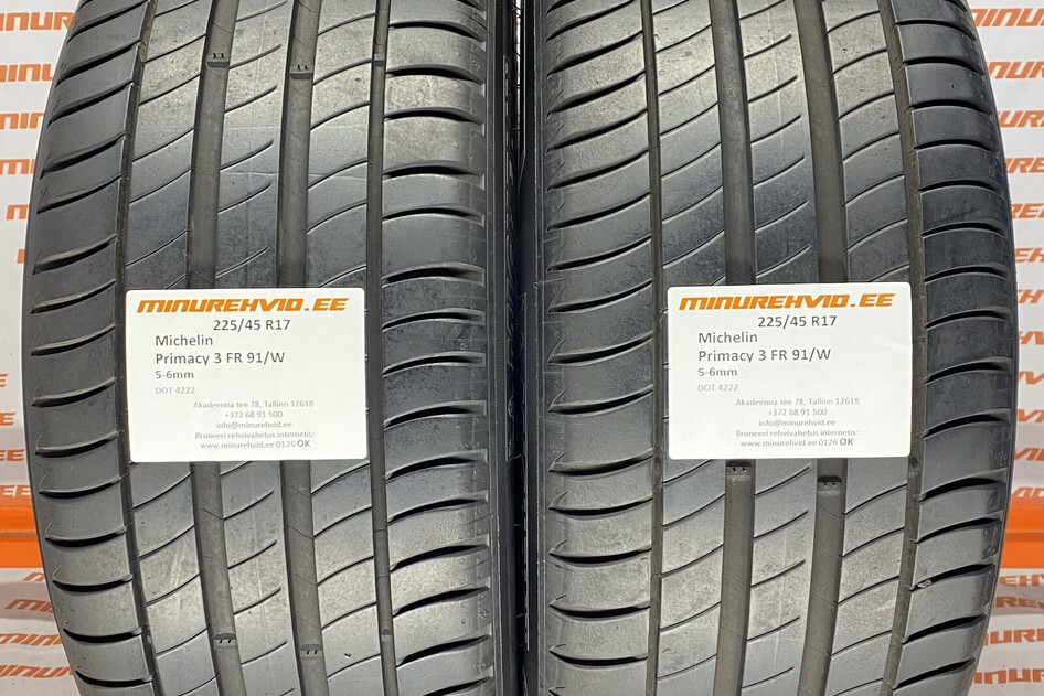 Used summer tire 225/45R17 Michelin Primacy 3 FR 91/W