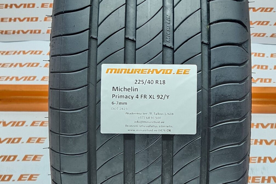 Used summer tire 225/40R18 Michelin Primacy 4 FR XL 92/Y 2823
