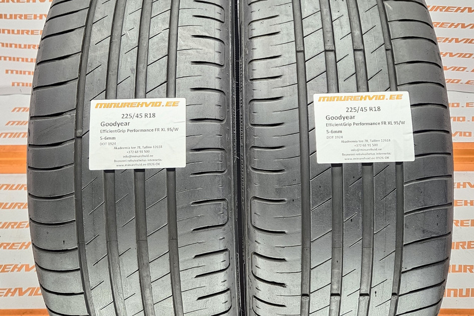 Kasutatud suverehv 225/45R18 GoodYear EfficientGrip Performance FR XL 95/W