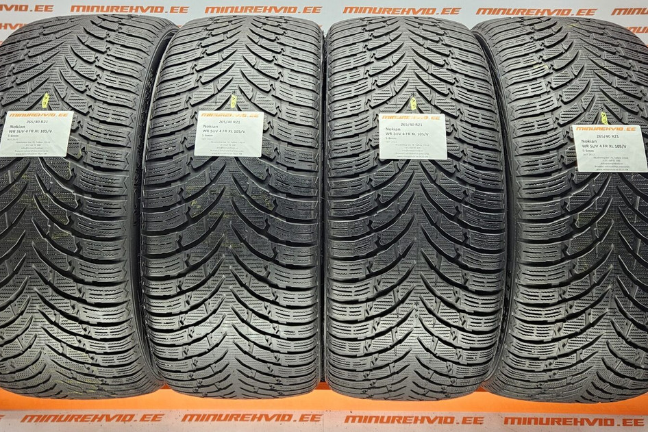 Подержанный нешипованная шина 265/40R21 Nokian WR SUV 4 FR XL 105/V