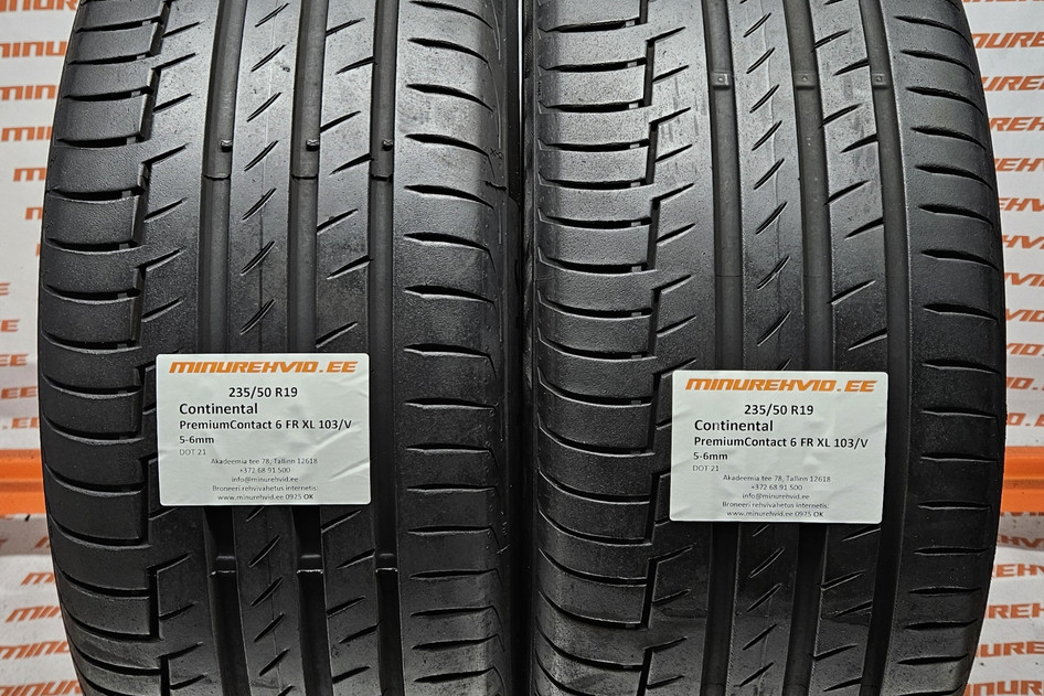 Used summer tire 235/50R19 Continental PremiumContact 6 FR XL 103/V