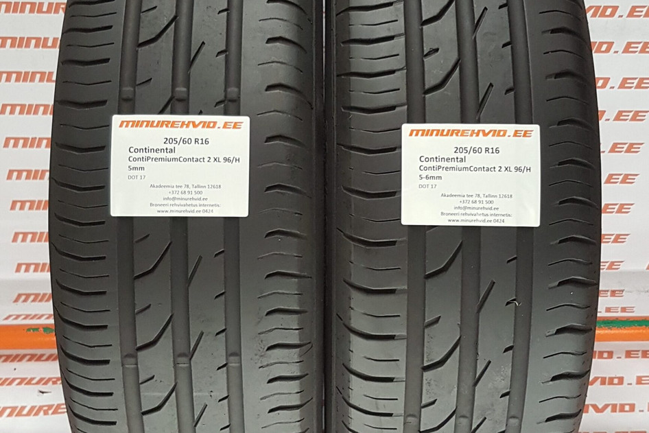 Used summer tire 205/60R16 Continental ContiPremiumContact 2 XL 96/H