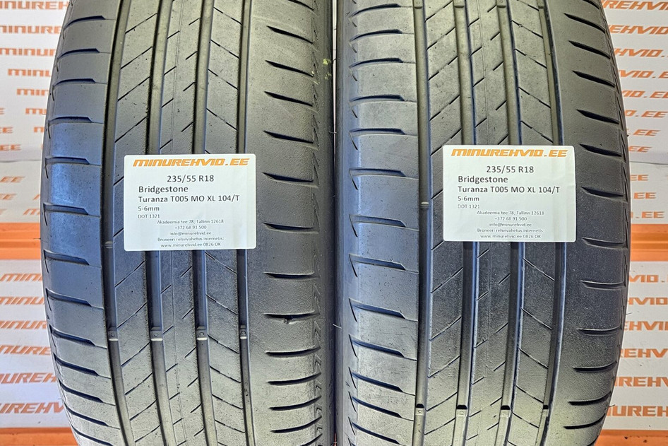 Kasutatud suverehv 235/55R18 Bridgestone Turanza T005 MO XL 104/T