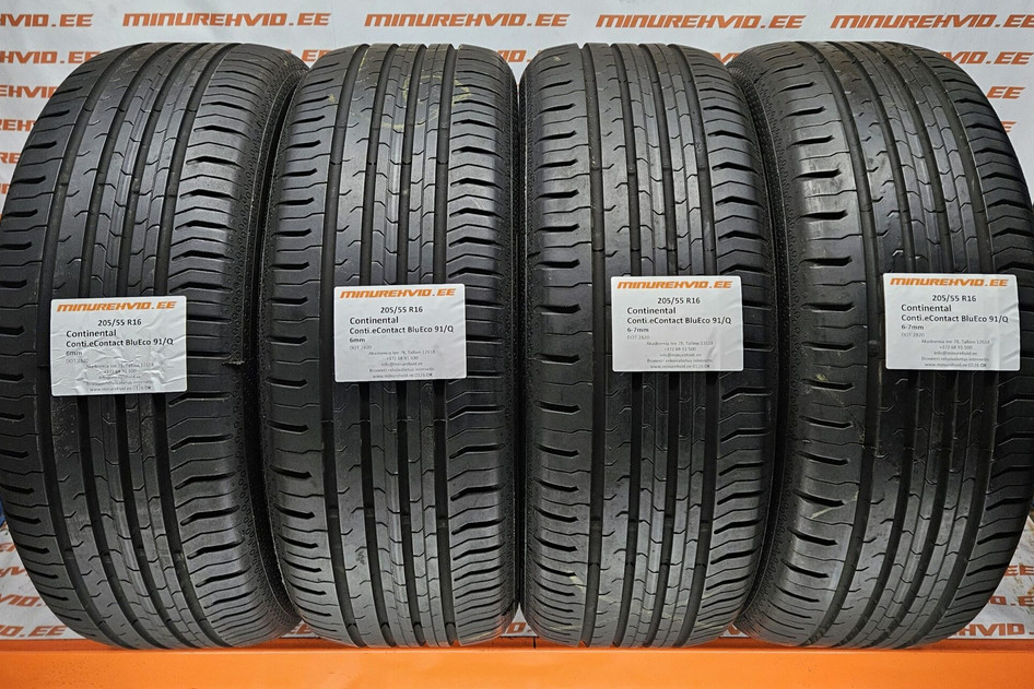 Used summer tire 205/55R16 Continental Conti.eContact BluEco 91/Q