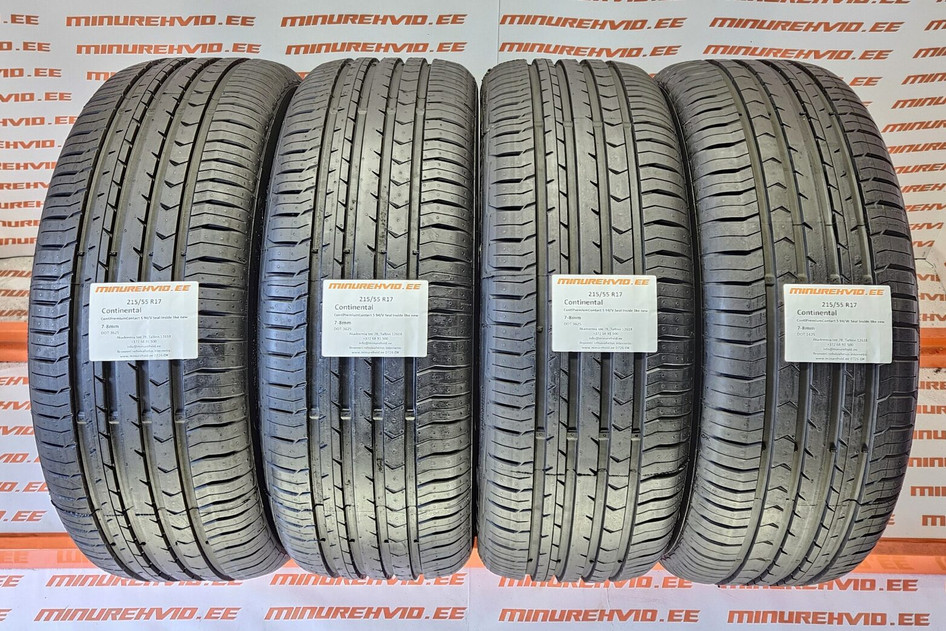 Kasutatud suverehv 215/55R17 Continental ContiPremiumContact 5 94/V Seal Inside like new 1x1425/W 3x3625/V