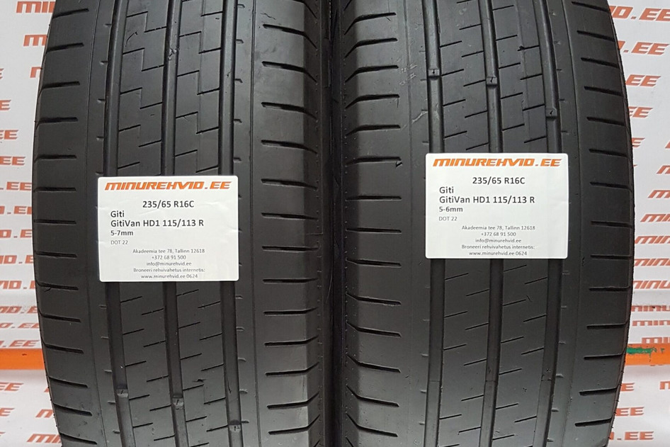 Подержанный летняя шина 235/65R16 Giti GitiVan HD1 115/113 R