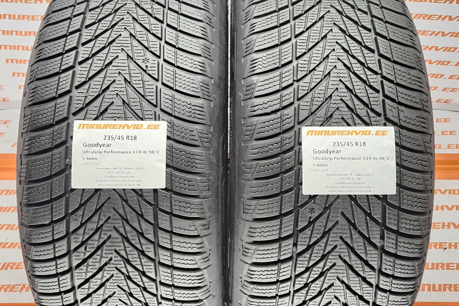 Kasutatud lamellrehv 235/45R18 GoodYear UltraGrip Performance 3 FR XL 98/V