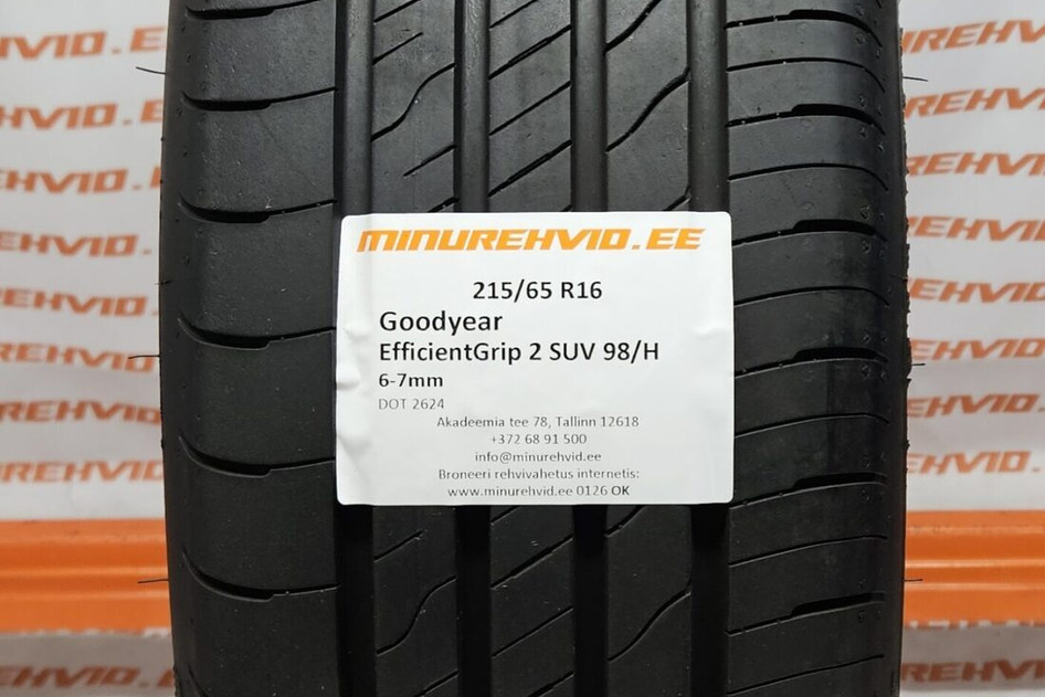 Used summer tire 215/65R16 GoodYear EfficientGrip 2 SUV 98/H