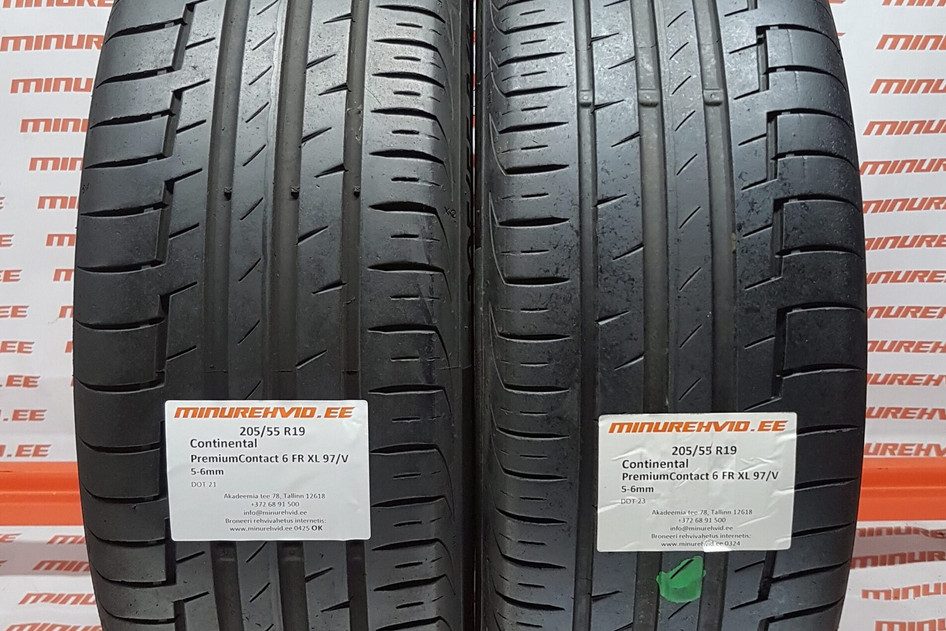 Used summer tire 205/55R19 Continental PremiumContact 6 FR XL 97/V