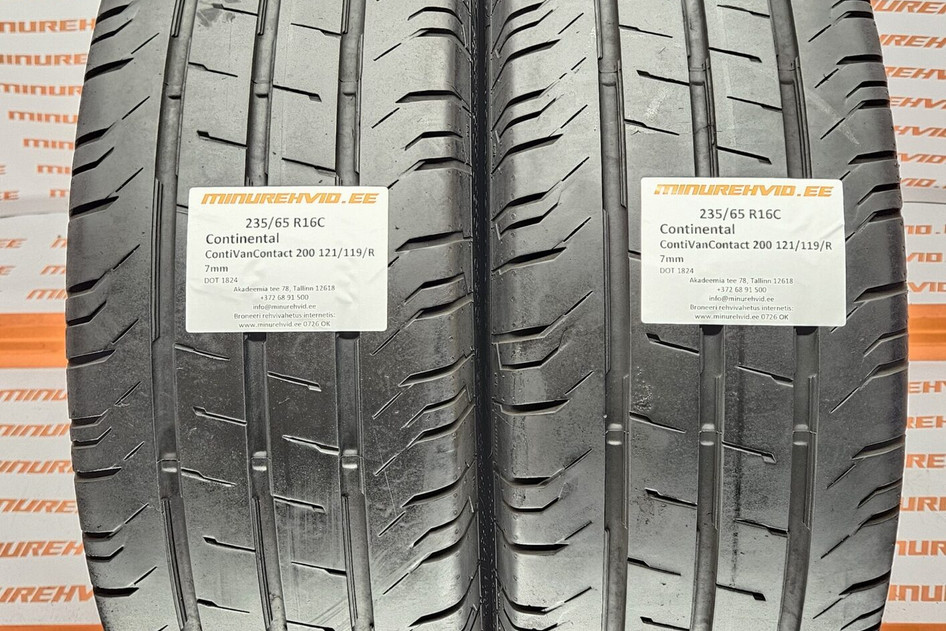 Подержанный летняя шина 235/65R16 Continental ContiVanContact 200 121/119/R