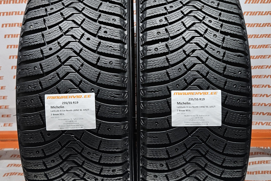 Подержанный шипованная шина 235/55R19 Michelin Latitude X-Ice North LXIN2 XL 105/T 3523