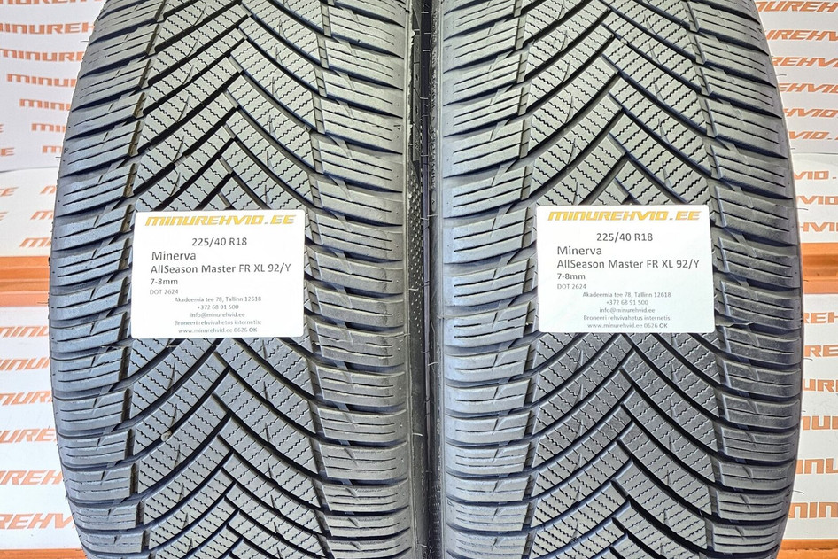 Подержанный нешипованная шина 225/40R18 Minerva AllSeason Master FR XL 92/Y