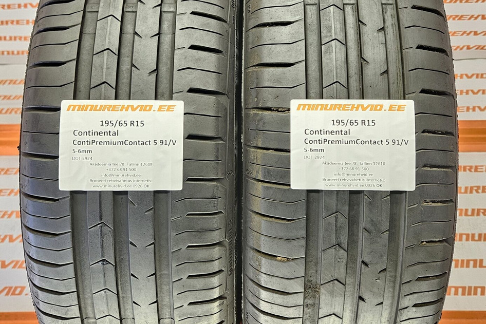 Kasutatud suverehv 195/65R15 Continental ContiPremiumContact 5 91/V 2924